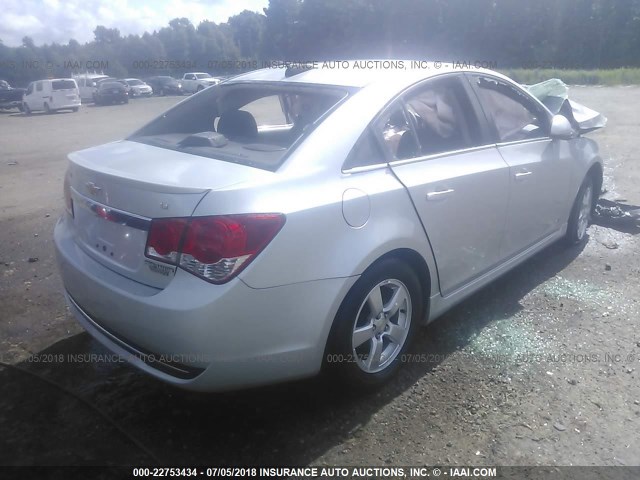 1G1PE5SB2G7144221 - 2016 CHEVROLET CRUZE LIMITED LT SILVER photo 4