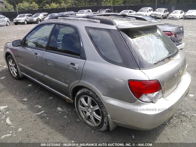 JF1GG68505H817626 - 2005 SUBARU IMPREZA OUTBACK SPORT/OUTBACK SPC SILVER photo 3