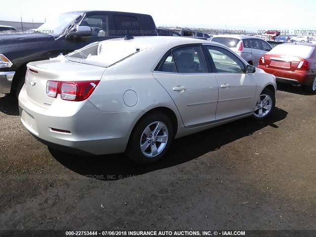 1G11B5SA1DF249324 - 2013 CHEVROLET MALIBU LS GOLD photo 4