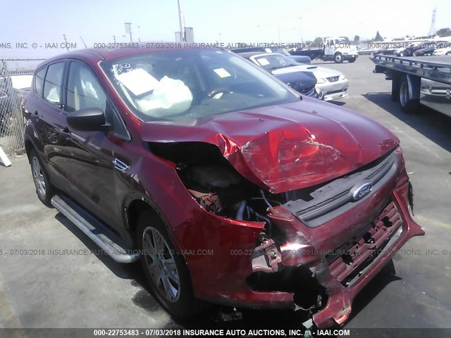 1FMCU0F73EUD80730 - 2014 FORD ESCAPE S BURGUNDY photo 1