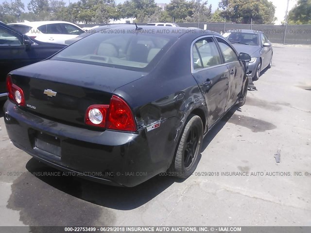 1G1ZB5E19BF114992 - 2011 CHEVROLET MALIBU LS BLACK photo 4