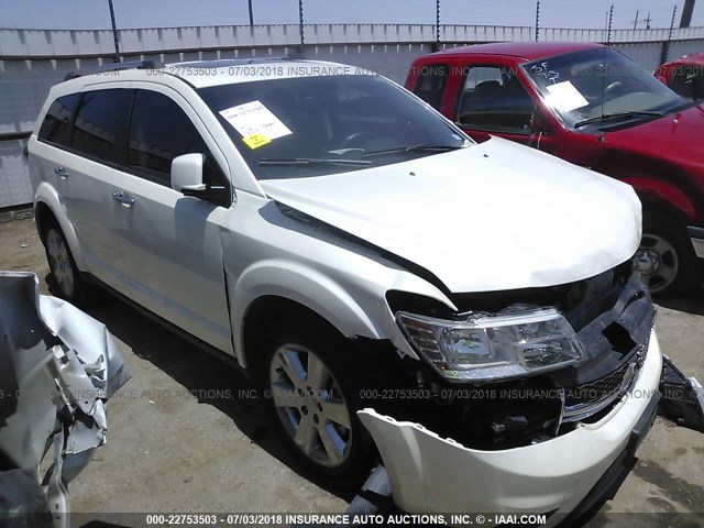 3C4PDCDG0ET118751 - 2014 DODGE JOURNEY LIMITED WHITE photo 1