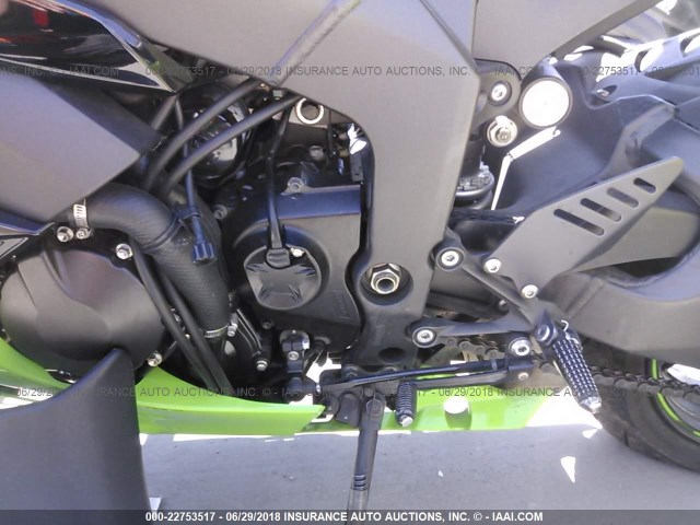 JKAZX4R15BA027398 - 2011 KAWASAKI ZX600 R GREEN photo 9