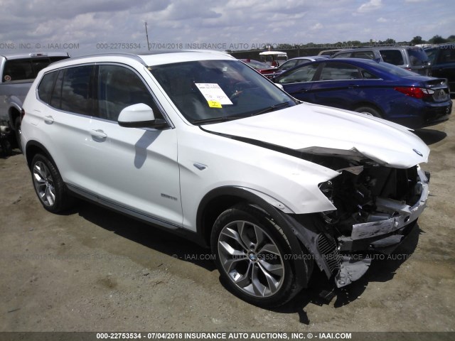 5UXWZ7C55G0R32154 - 2016 BMW X3 SDRIVE28I WHITE photo 1