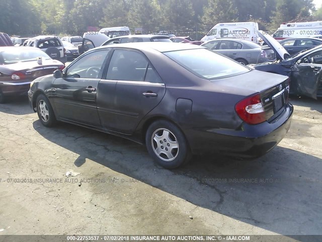 4T1BF32K12U518570 - 2002 TOYOTA CAMRY LE/XLE/SE Tünd qırmızı foto 3