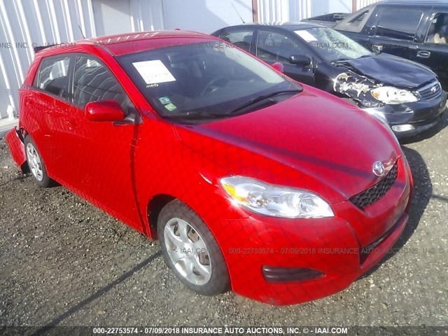 2T1KU40E49C166489 - 2009 TOYOTA COROLLA MATRIX  RED photo 1