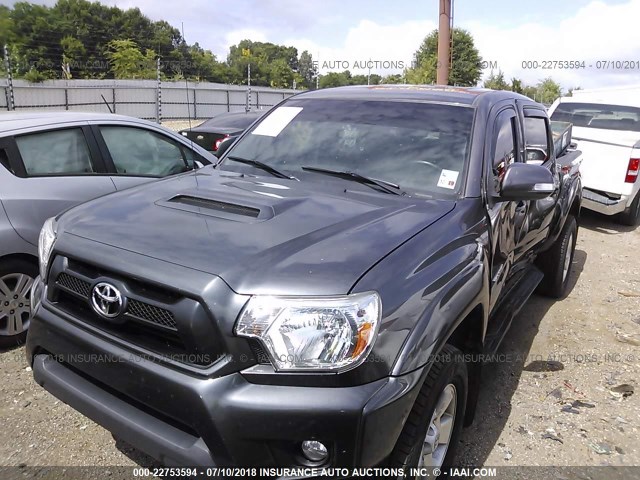 3TMLU4EN9EM159200 - 2014 TOYOTA TACOMA DOUBLE CAB 灰色 照片 6