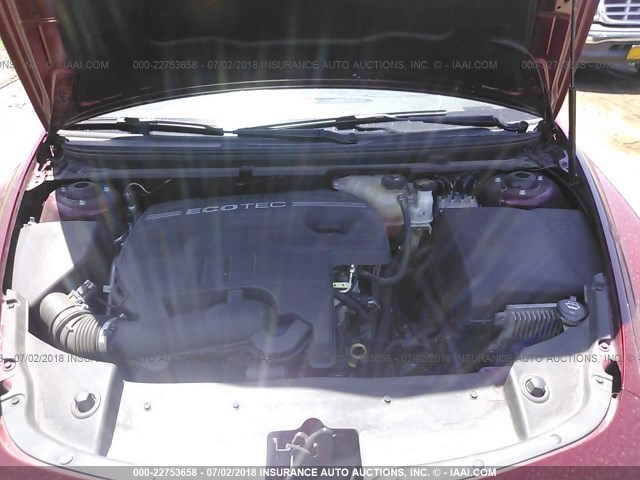 1G1ZE5EB1AF121711 - 2010 CHEVROLET MALIBU LTZ 红色 照片 10
