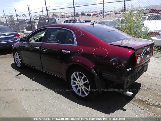 1G1ZE5EB1AF121711 - 2010 CHEVROLET MALIBU LTZ 红色 照片 3