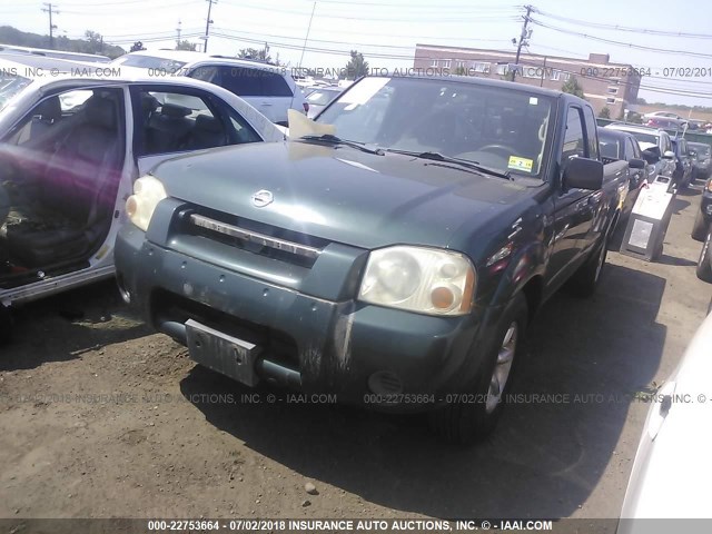 1N6DD26SX2C334190 - 2002 NISSAN FRONTIER KING CAB XE GREEN photo 2