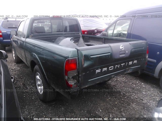 1N6DD26SX2C334190 - 2002 NISSAN FRONTIER KING CAB XE GREEN photo 3