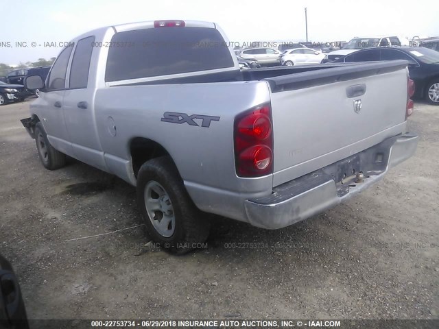 1D7HA18K48J169347 - 2008 DODGE RAM 1500 ST SILVER photo 3