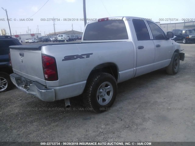 1D7HA18K48J169347 - 2008 DODGE RAM 1500 ST SILVER photo 4