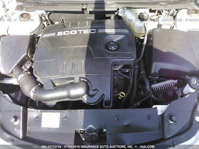 1G1ZH57B694163643 - 2009 CHEVROLET MALIBU 1LT WHITE photo 10