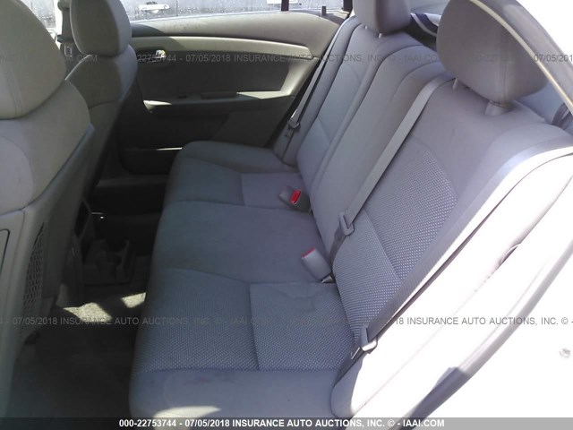 1G1ZH57B694163643 - 2009 CHEVROLET MALIBU 1LT WHITE photo 8