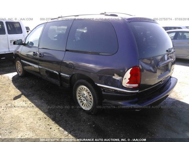 1C4GP64L1VB311398 - 1997 CHRYSLER TOWN & COUNTRY LXI BLUE photo 3