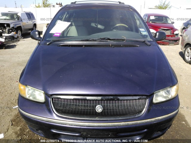 1C4GP64L1VB311398 - 1997 CHRYSLER TOWN & COUNTRY LXI BLUE photo 6