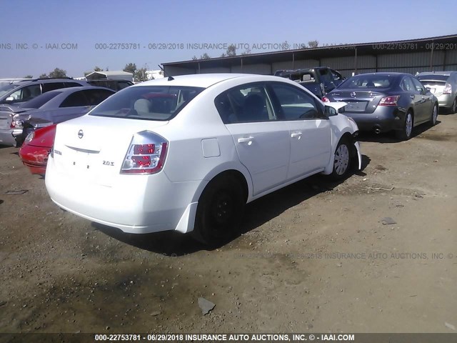 3N1AB61E37L712238 - 2007 NISSAN SENTRA 2.0/2.0S/2.0SL WHITE photo 4