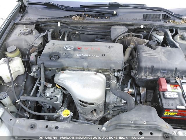 4T1BE32KX2U596199 - 2002 TOYOTA CAMRY LE/XLE/SE 灰色 照片 10