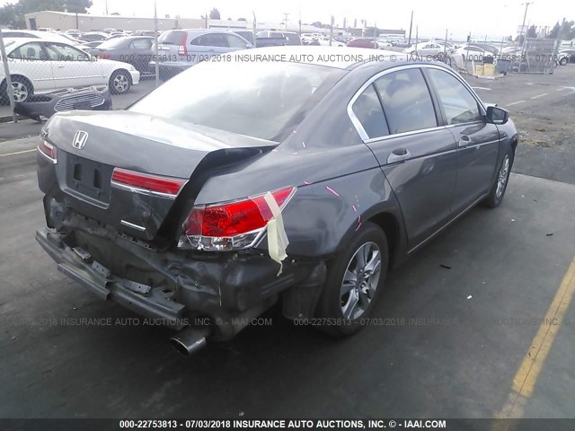 1HGCP2F63CA106765 - 2012 HONDA ACCORD SE GRAY photo 4