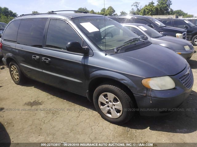 1C4GJ25382B586755 - 2002 CHRYSLER VOYAGER BLUE photo 1