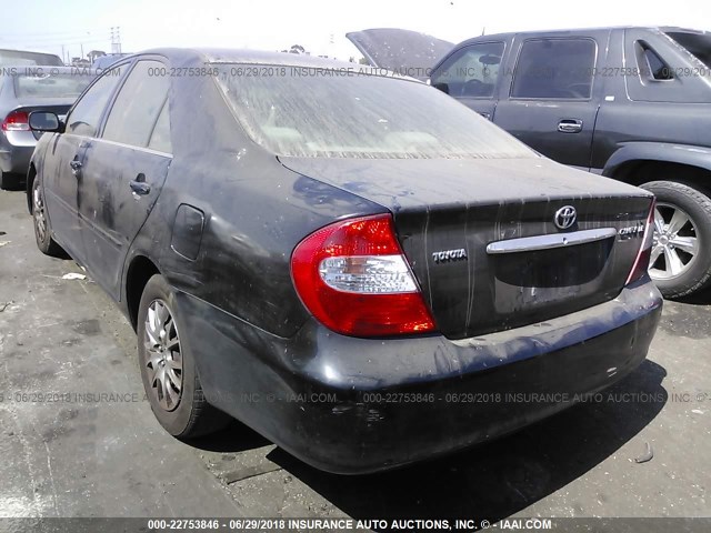 JTDBE32K730232352 - 2003 TOYOTA CAMRY LE/XLE BLACK photo 3
