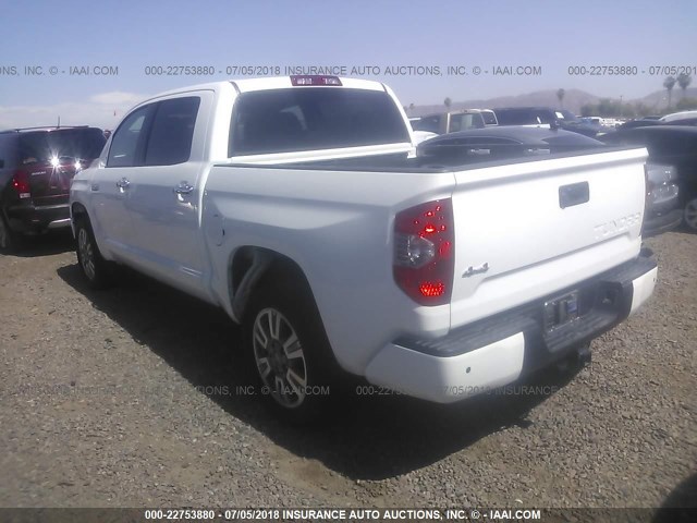 5TFAW5F1XEX412571 - 2014 TOYOTA TUNDRA CREWMAX PLATINUM Blanc photo 3