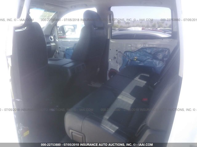 5TFAW5F1XEX412571 - 2014 TOYOTA TUNDRA CREWMAX PLATINUM Blanc photo 8