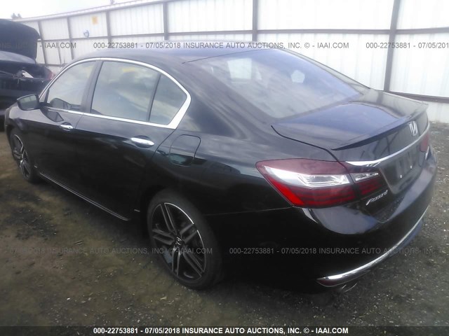 1HGCR2F19HA079576 - 2017 HONDA ACCORD SPORT SPECIAL EDITION BLACK photo 3