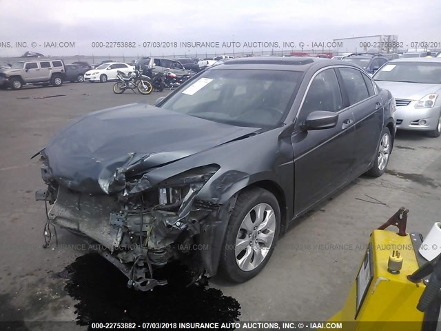 1HGCP2F88AA082316 - 2010 HONDA ACCORD EXL GRAY photo 2