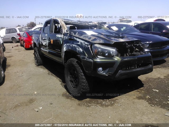 3TMJU4GN0CM129486 - 2012 TOYOTA TACOMA DOUBLE CAB PRERUNNER GREEN photo 1