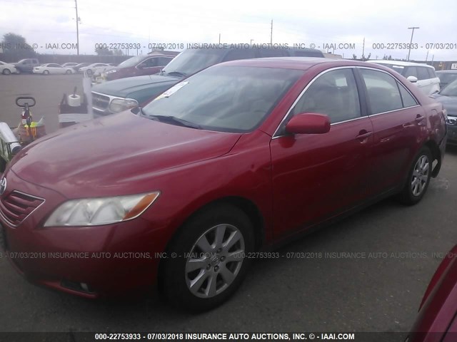 4T1BE46K68U253530 - 2008 TOYOTA CAMRY CE/LE/XLE/SE RED photo 2