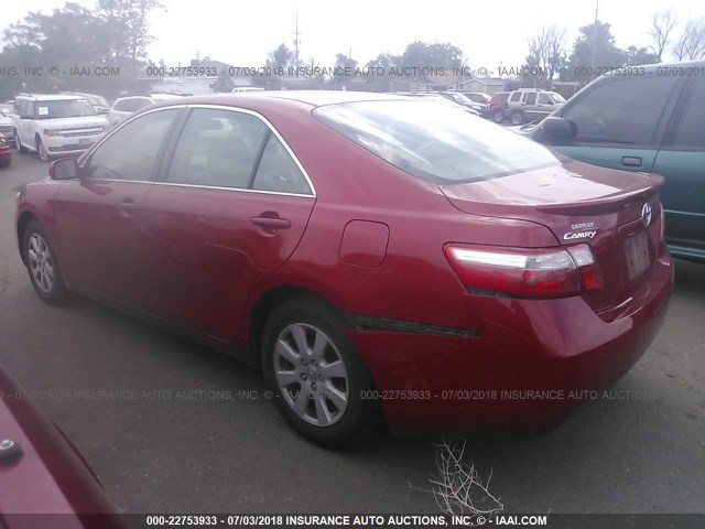 4T1BE46K68U253530 - 2008 TOYOTA CAMRY CE/LE/XLE/SE RED photo 3