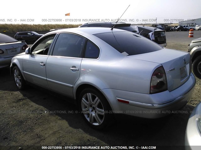 WVWRU63B65E063500 - 2005 VOLKSWAGEN PASSAT GLX 银色 照片 3