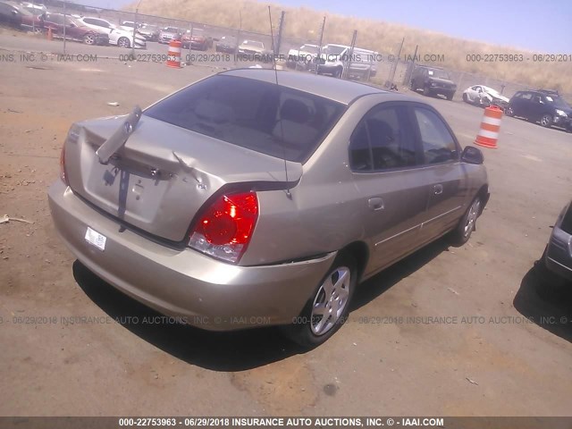 KMHDN46D26U289805 - 2006 HYUNDAI ELANTRA GLS/GT/LIMITED GOLD photo 4