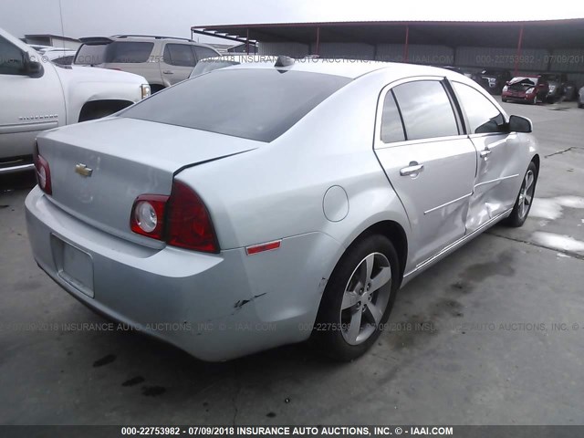1G1ZC5E05CF396859 - 2012 CHEVROLET MALIBU 1LT SILVER photo 4