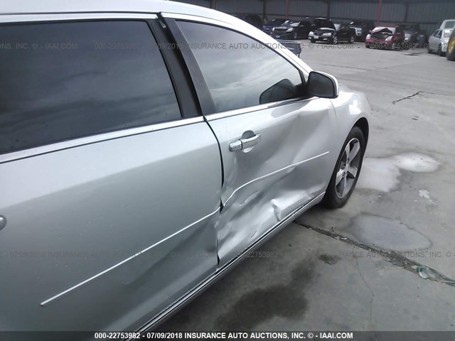 1G1ZC5E05CF396859 - 2012 CHEVROLET MALIBU 1LT SILVER photo 6