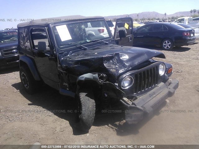 1J4FA39S82P746665 - 2002 JEEP WRANGLER / TJ X BLACK photo 1