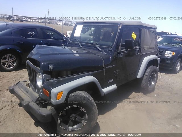 1J4FA39S82P746665 - 2002 JEEP WRANGLER / TJ X BLACK photo 2