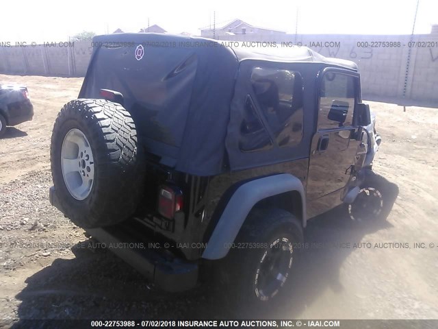 1J4FA39S82P746665 - 2002 JEEP WRANGLER / TJ X BLACK photo 4
