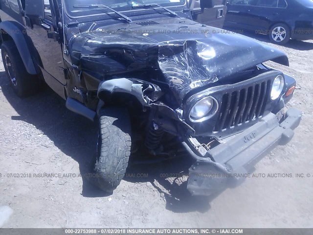 1J4FA39S82P746665 - 2002 JEEP WRANGLER / TJ X BLACK photo 6