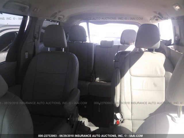 5TDYK3DC2FS593028 - 2015 TOYOTA SIENNA XLE/LIMITED RED photo 8