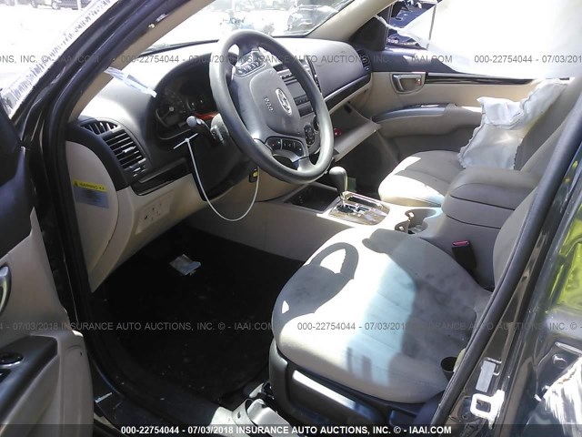 5XYZGDAB9CG099099 - 2012 HYUNDAI SANTA FE GLS GRAY photo 5