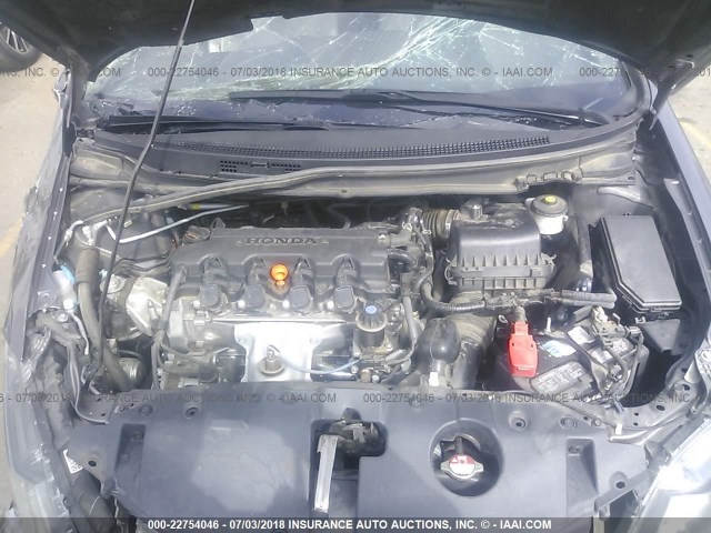 19XFB2F92FE240334 - 2015 HONDA CIVIC EXL GRAY photo 10