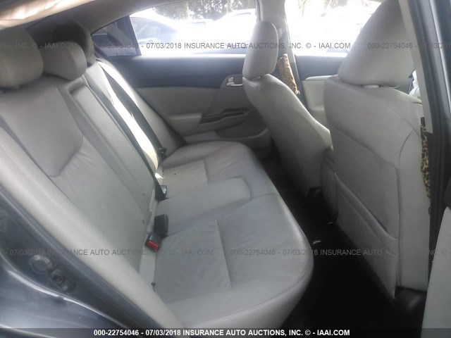19XFB2F92FE240334 - 2015 HONDA CIVIC EXL GRAY photo 8