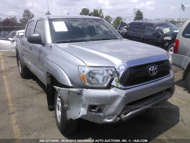 5TFJU4GN9FX074115 - 2015 TOYOTA TACOMA DOUBLE CAB PRERUNNER SILVER photo 1