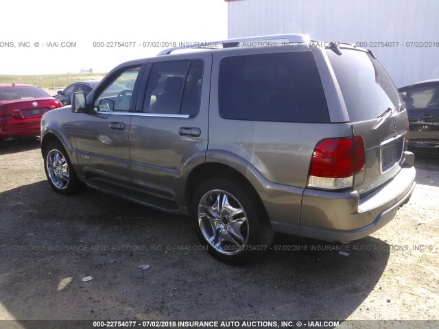5LMEU68H74ZJ32075 - 2004 LINCOLN AVIATOR 香槟色 照片 3