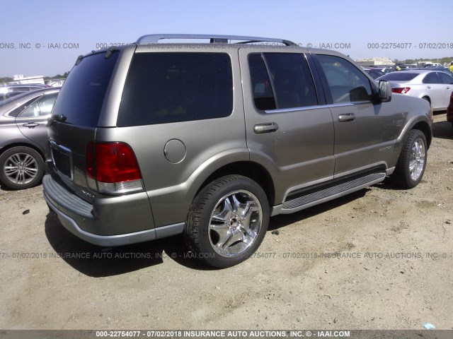 5LMEU68H74ZJ32075 - 2004 LINCOLN AVIATOR 香槟色 照片 4