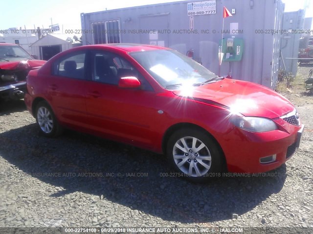 JM1BK12F871611361 - 2007 MAZDA 3 I RED photo 1