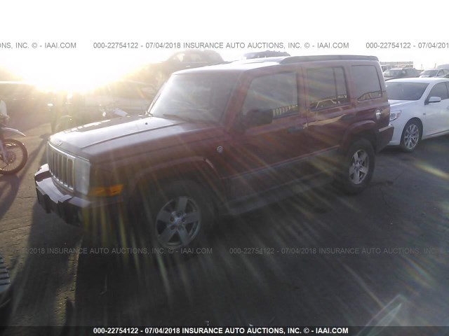 1J8HG48K16C136391 - 2006 JEEP COMMANDER 红色 照片 2